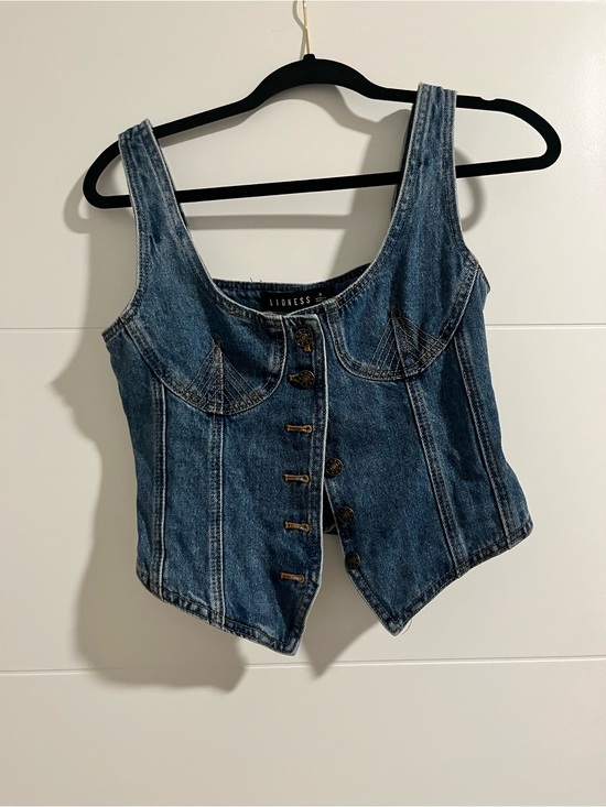 Lioness Tops - Lioness Denim After Hours Corset Top